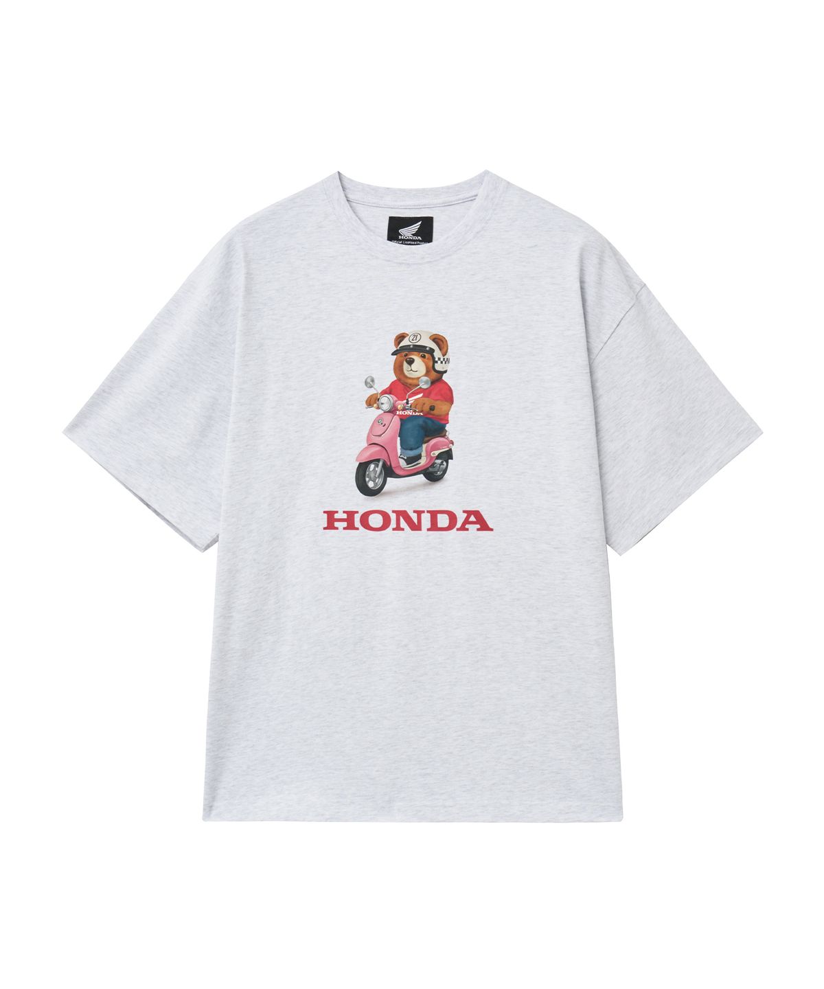 핍스 모터사이클(PHYPS MOTORCYCLE) Giorno Bear Short Sleeve Light Gray