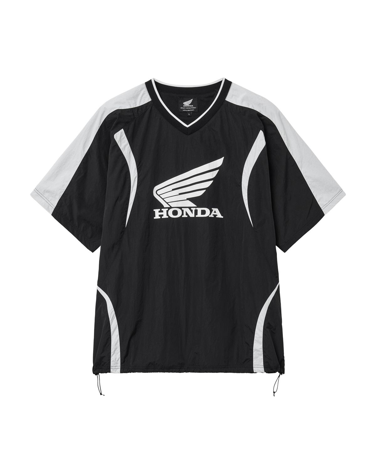 핍스 모터사이클(PHYPS MOTORCYCLE) Color Block Short Sleeve Black
