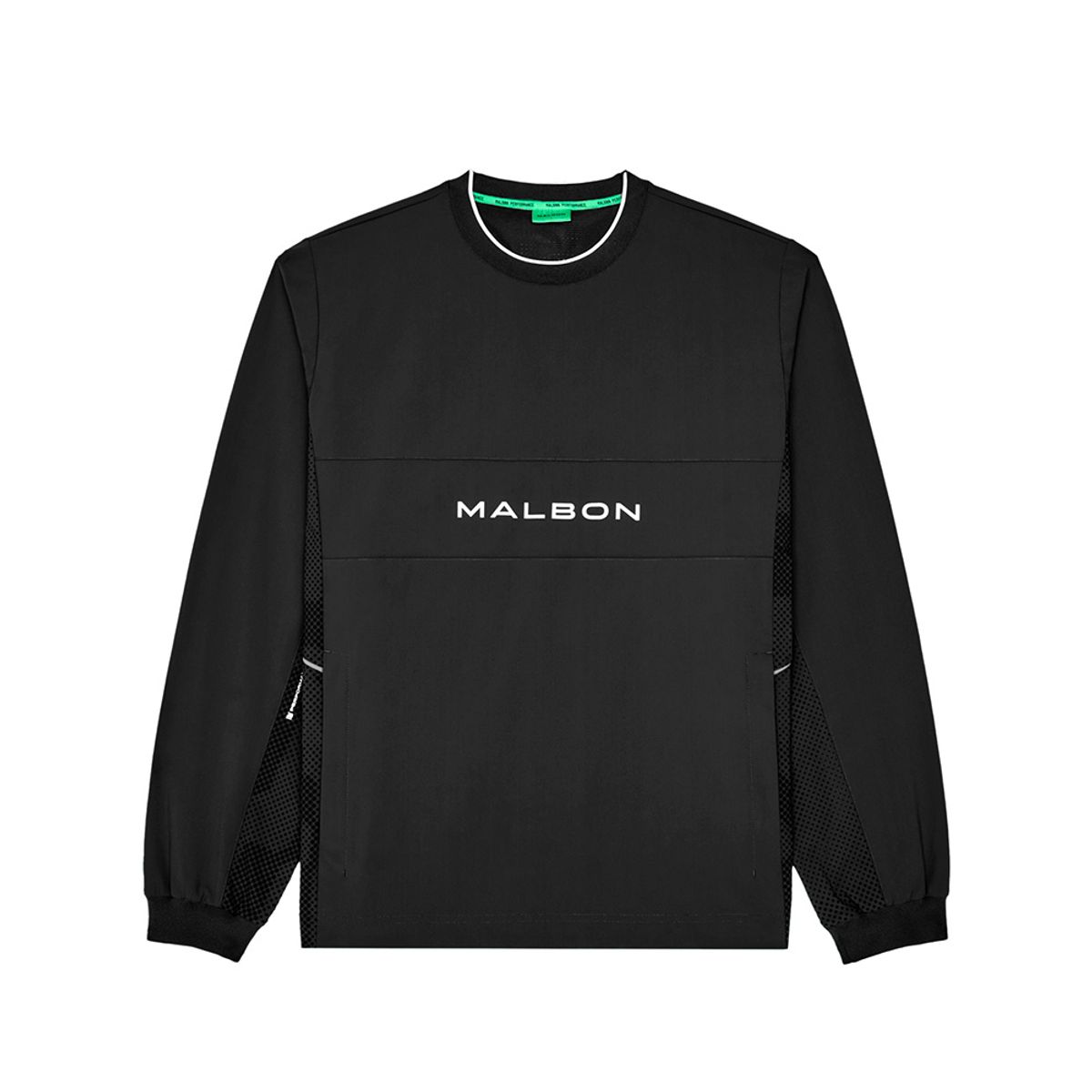 말본 골프(MALBON GOLF) 말본 퍼포먼스 크루넥 피스테 BLACK (MAN)