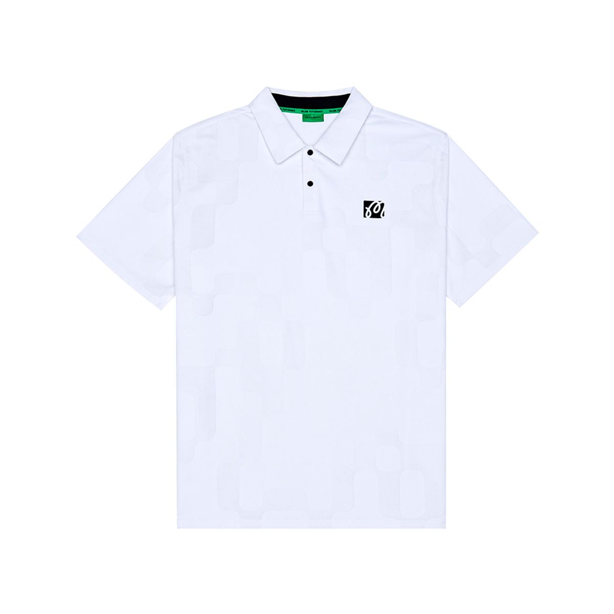말본 골프(MALBON GOLF) 말본 퍼포먼스 메쉬 자카드 폴로 WHITE (MAN)