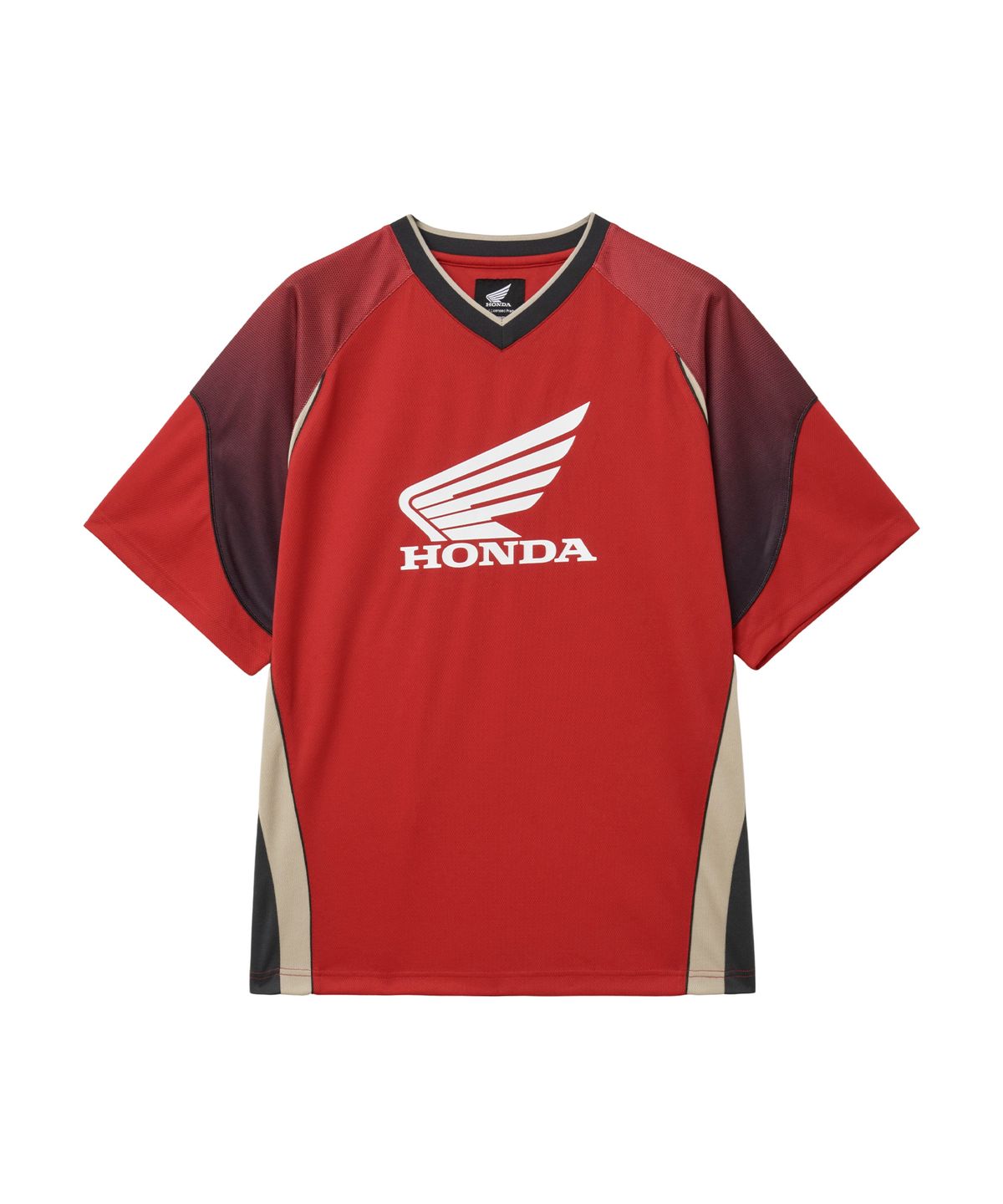 핍스 모터사이클(PHYPS MOTORCYCLE) Mesh Speed Track Short Sleeve Red