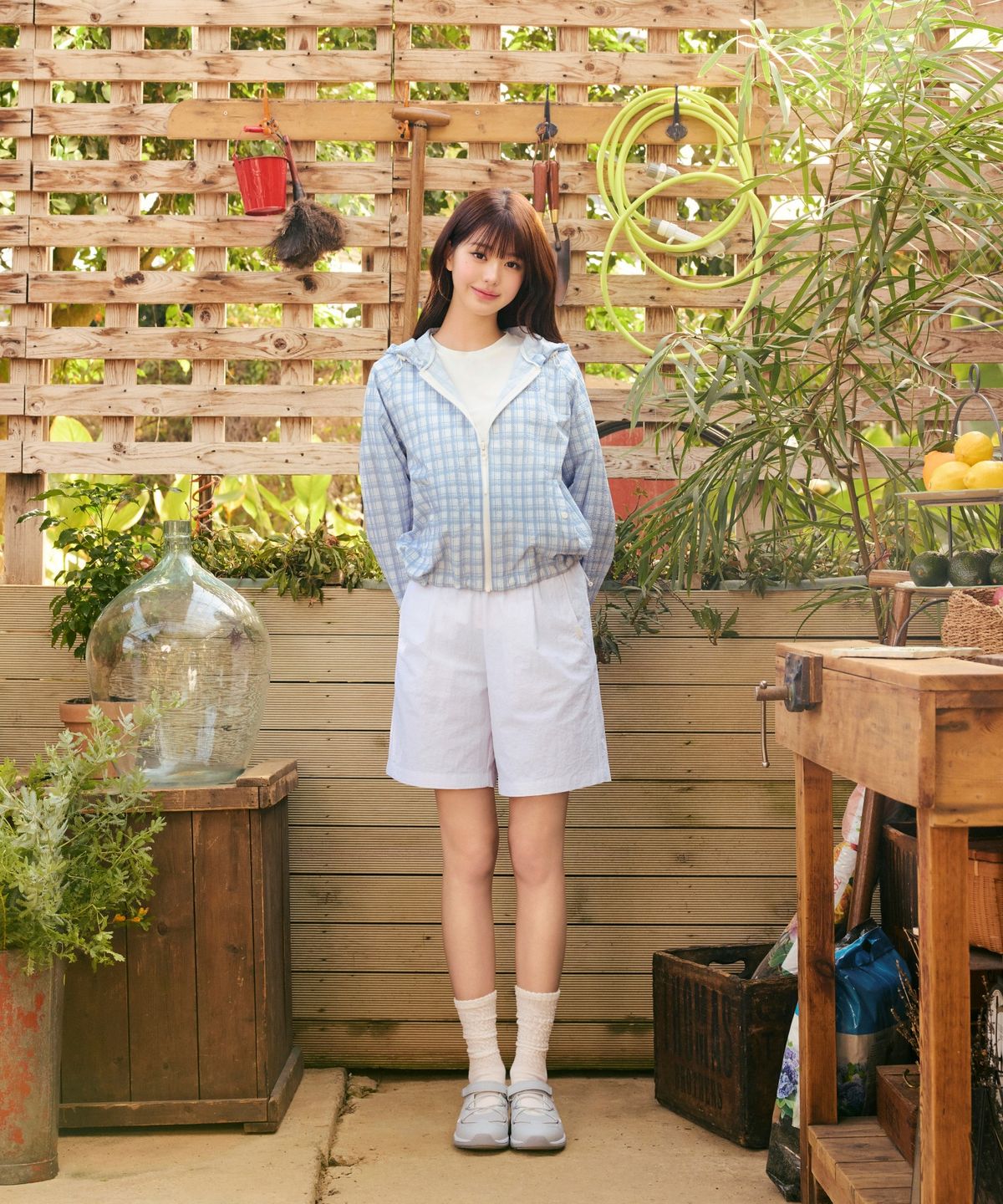아이더(EIDER) SHEER (시어) 여성 하프 팬츠_White