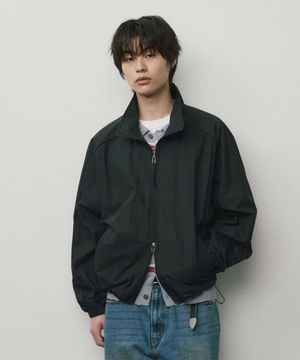 오버사이즈 하이넥 블루종_BLACK