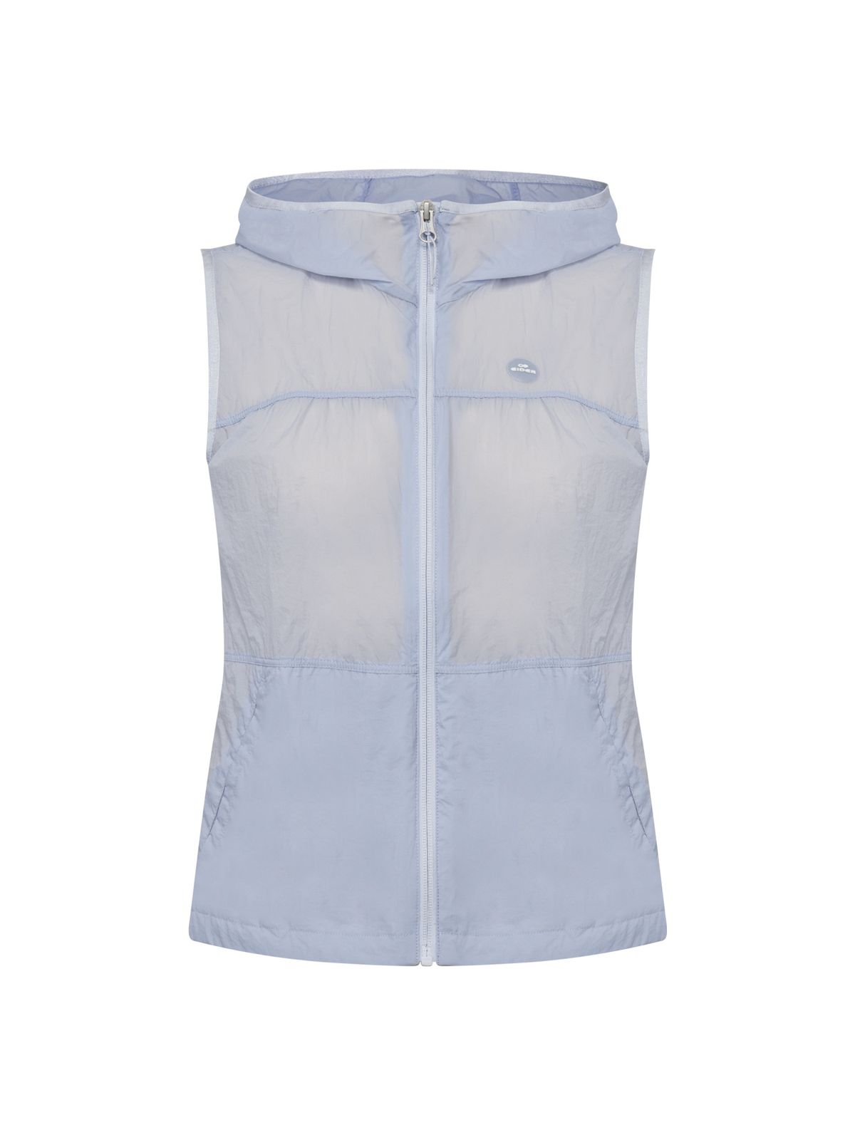 아이더(EIDER) SHEER (시어) 여성 경량 후디 베스트_ICE BLUE