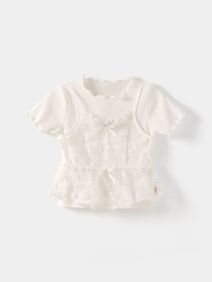 퐁당플라워 반팔 티셔츠