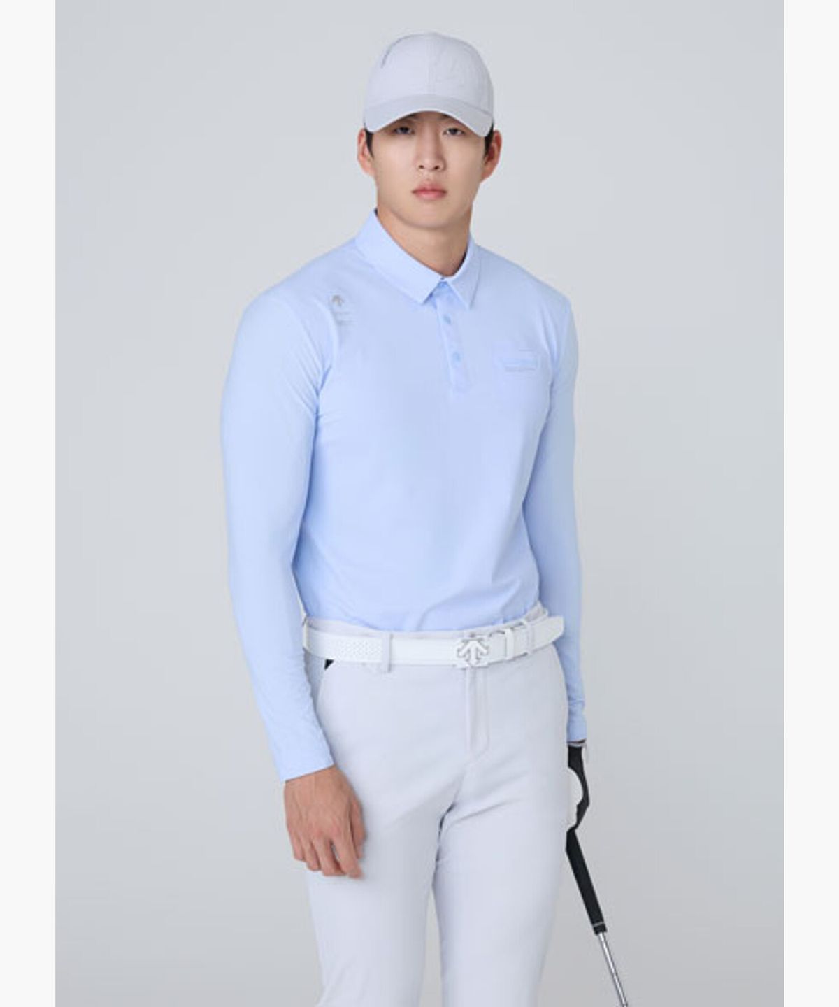 데상트 골프(DESCENTE GOLF) 남성 냉감 소매 카라 긴팔 티셔츠  DR12MFTL31