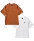 [2Pack] Original Wing Logo Pigment Short Sleeve Orange & White