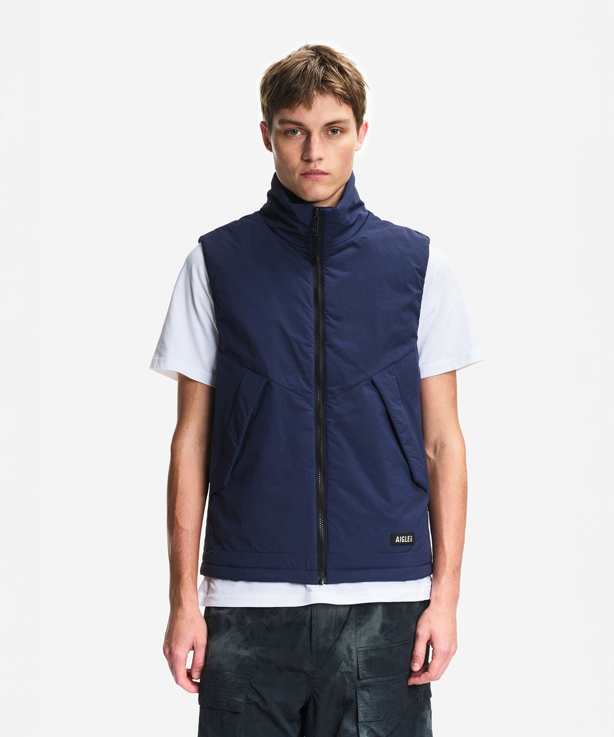 에이글(Aigle) 남성 T-KIT 워터 리펠런트 라이트 패딩 베스트 AIS26MOUI001PEA