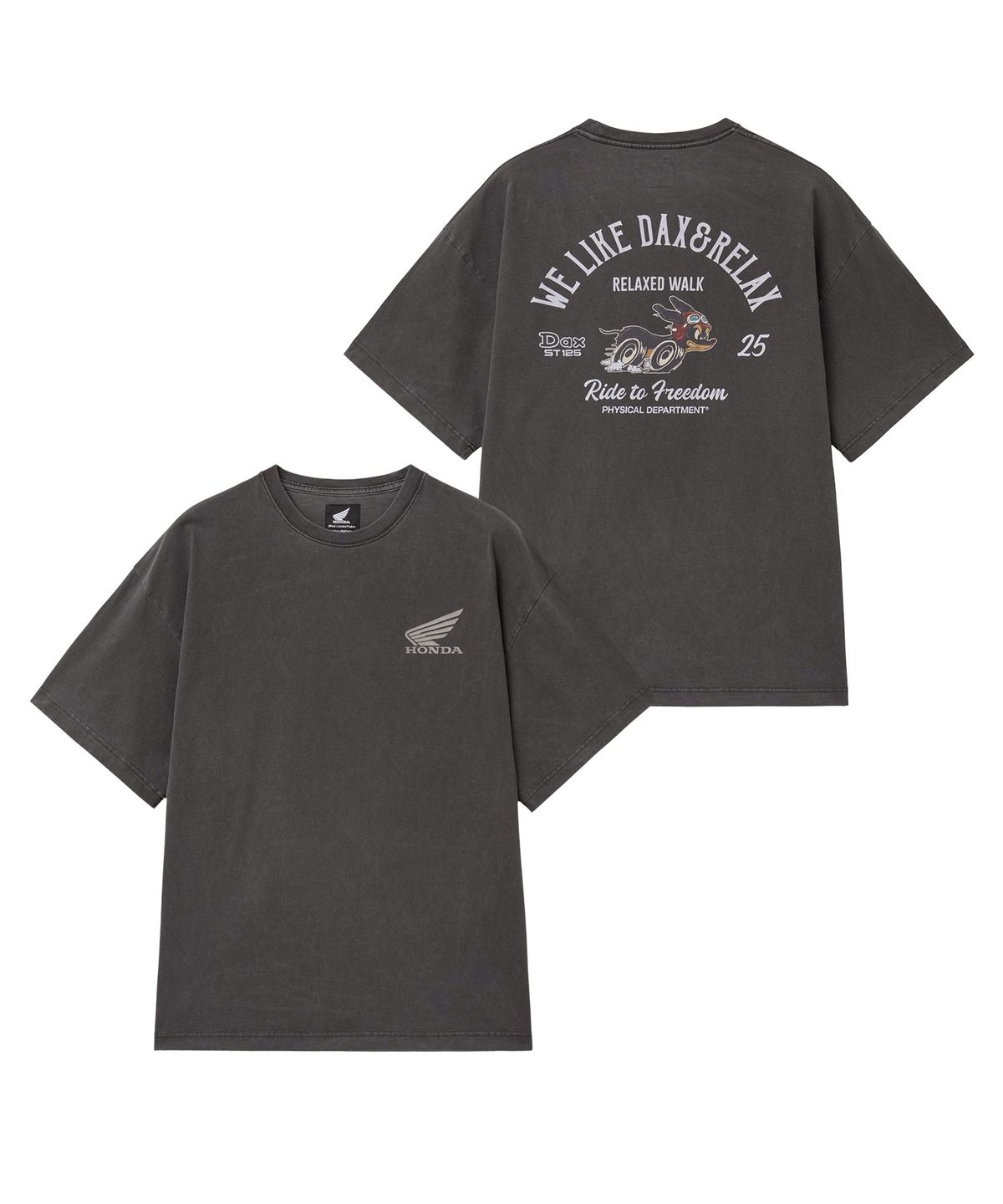 핍스 모터사이클(PHYPS MOTORCYCLE) DAX 125 Short Sleeve Charcoal