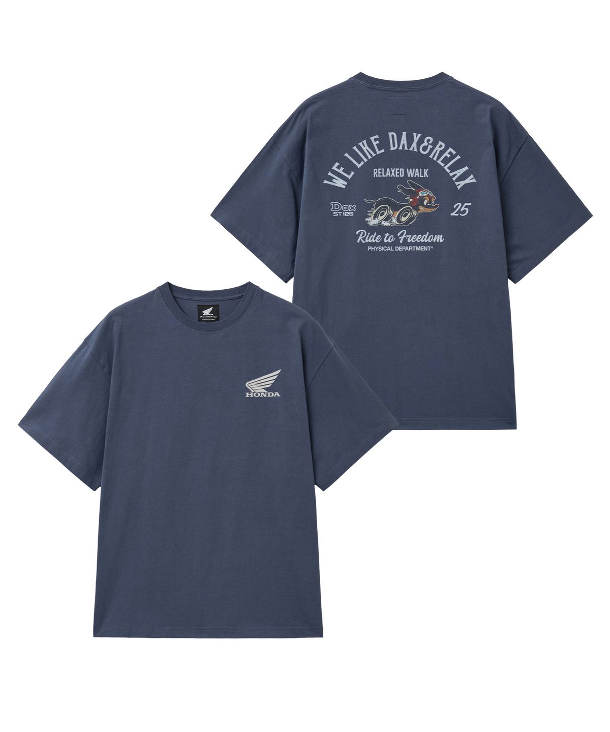 핍스 모터사이클(PHYPS MOTORCYCLE) DAX 125 Short Sleeve Vintage Navy