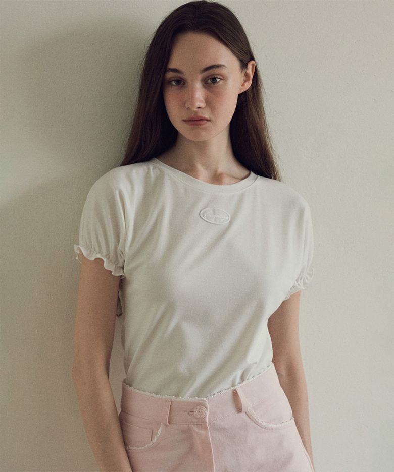 Honeydew puff t-shirt_Ivory(O25-TP09)