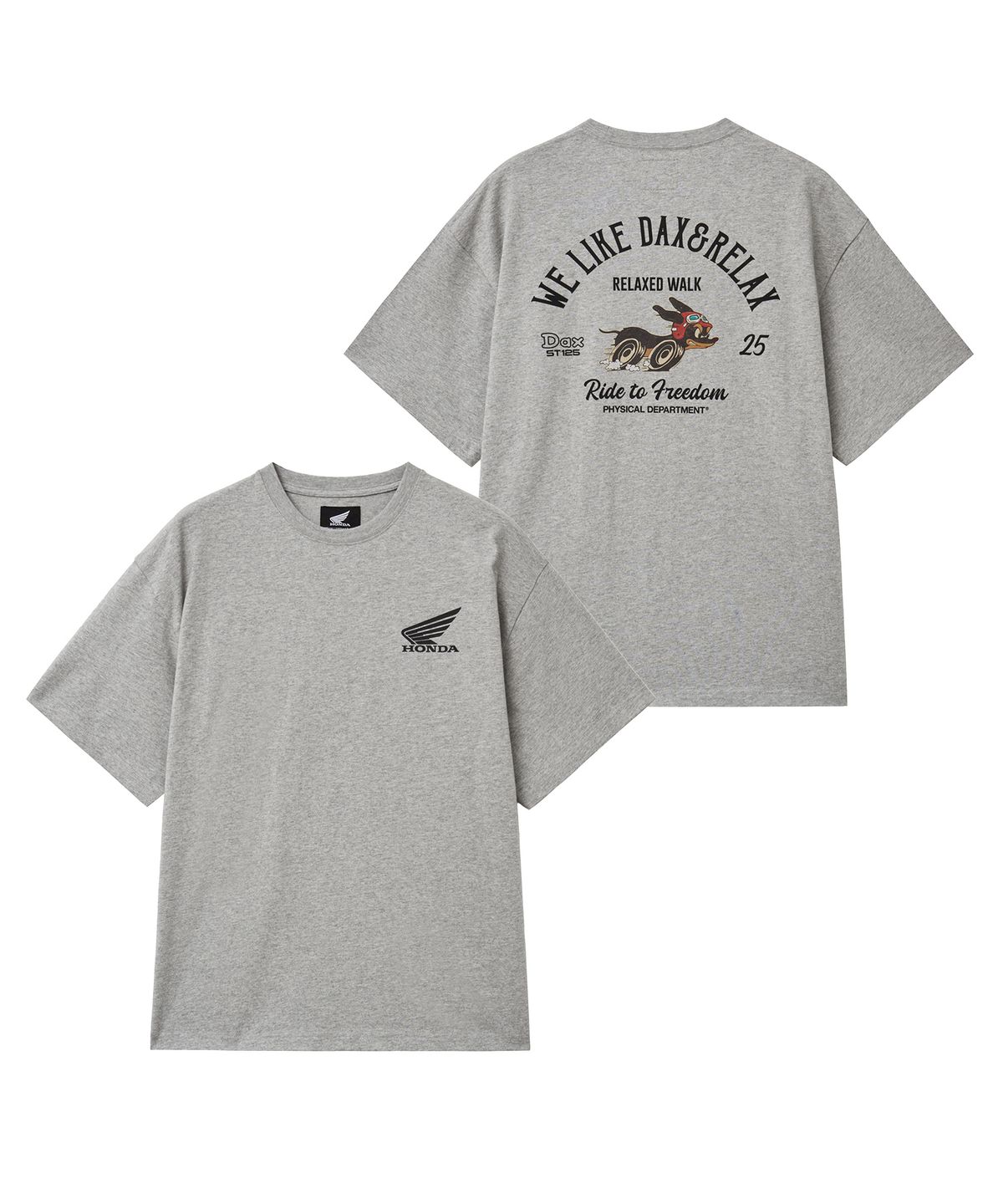 핍스 모터사이클(PHYPS MOTORCYCLE) DAX 125 Short Sleeve Gray
