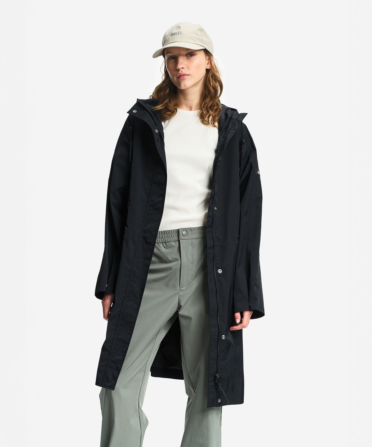 에이글(Aigle) 여성 MTD® 미드 기장 파카 자켓 AIS26WOUT005NOI