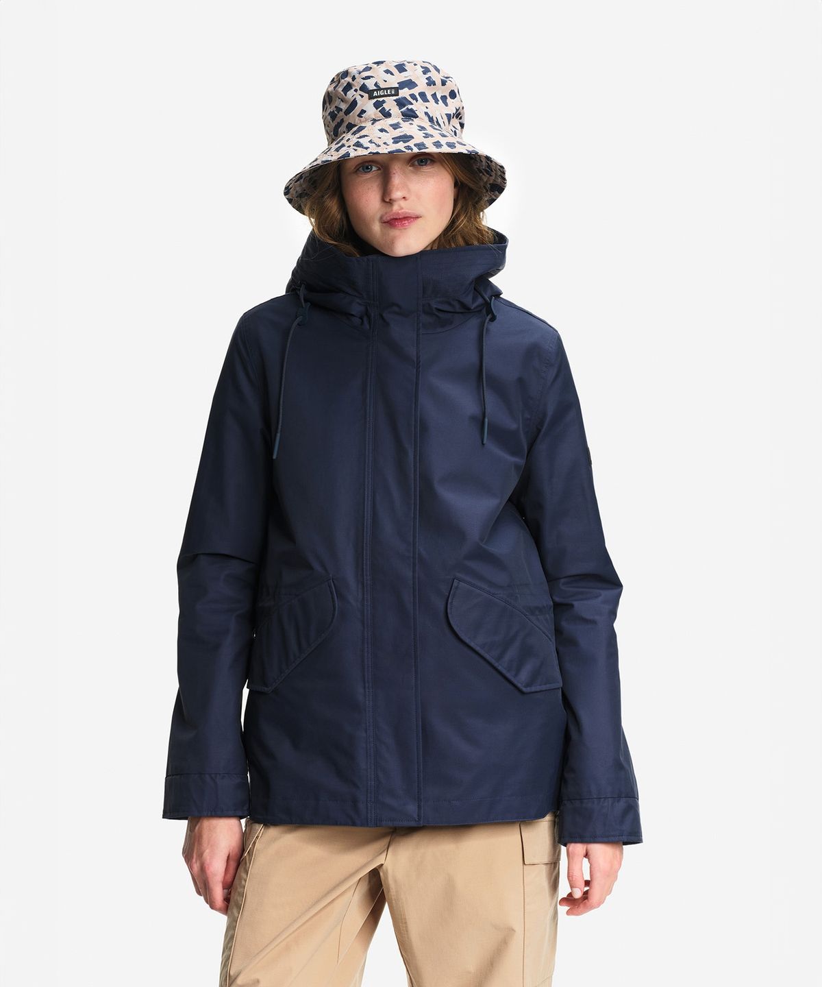 에이글(Aigle) 여성 MTD® 숏 피쉬테일 파카 자켓 AIS26WOUT006EMP