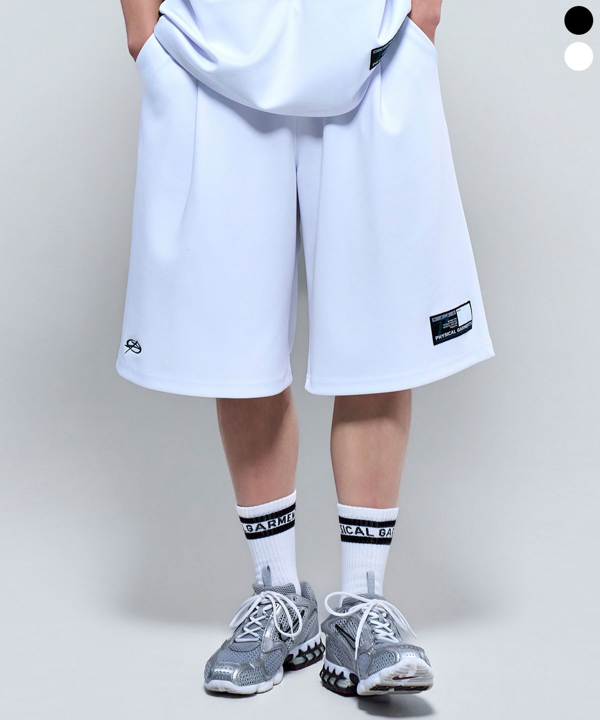 피지컬가먼츠(PHYSICAL GARMENTS) P2631 소프트쿠션 풋볼 버뮤다팬츠 [2COLOR]