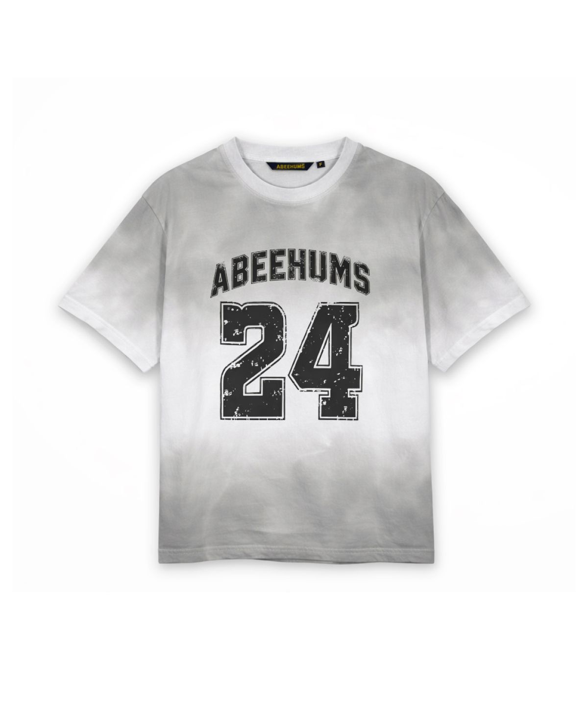어비험즈(ABEEHUMS) NO.24 페인티드 티셔츠 ABH365-105 그레이