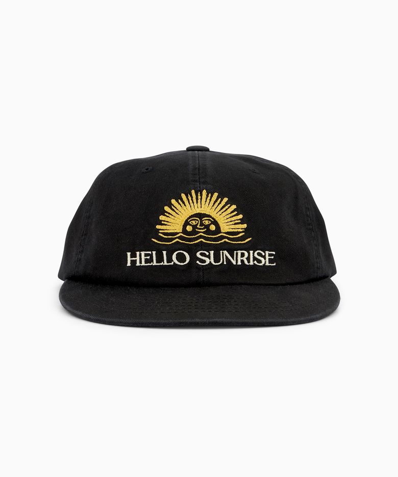 Washed Two Tone Logo 6Panel Cap_Black