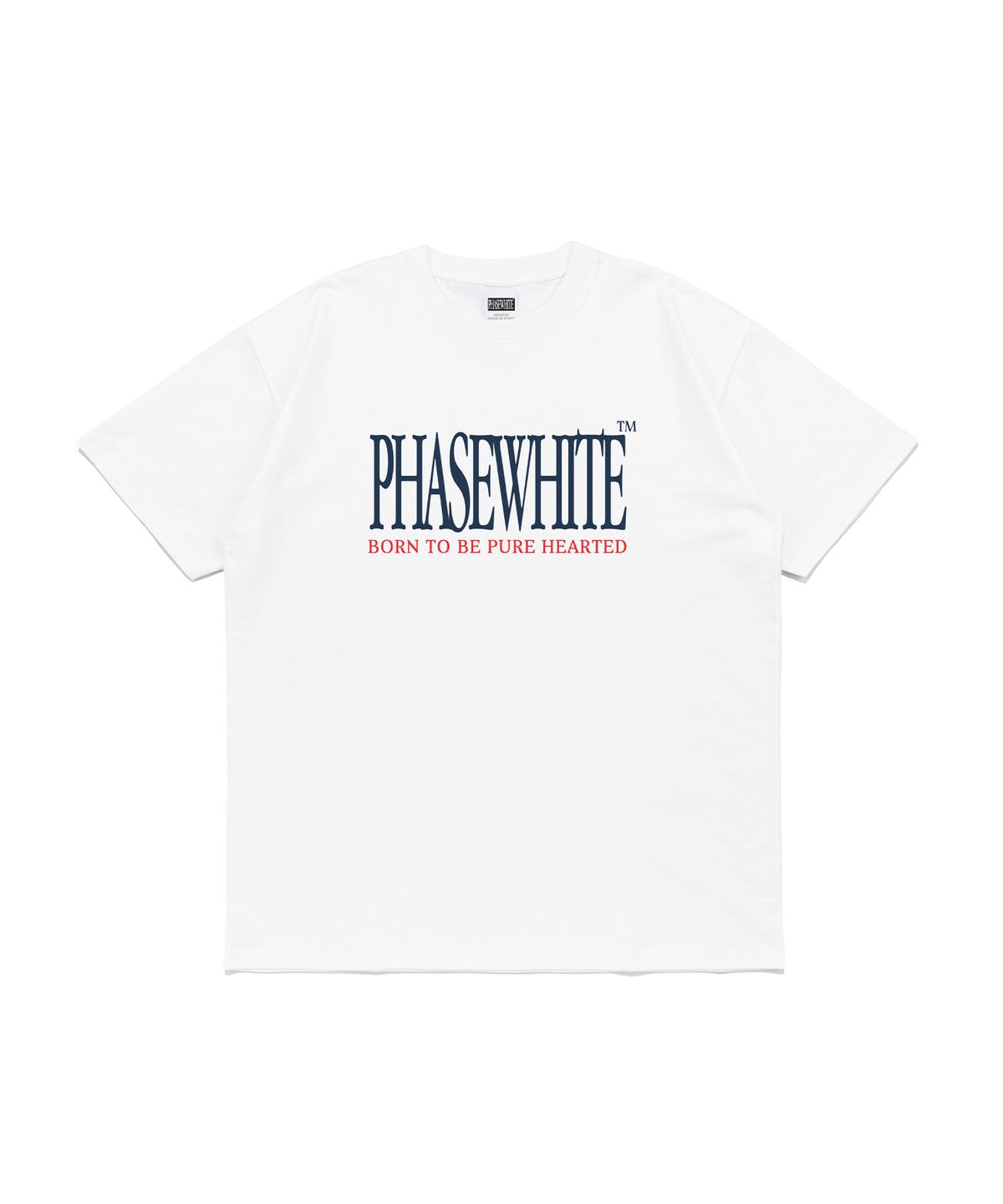 페이즈화이트(PHASEWHITE) [PHASE_3] SLOGAN LOGO TEE_WHITE / 8802026-ST14