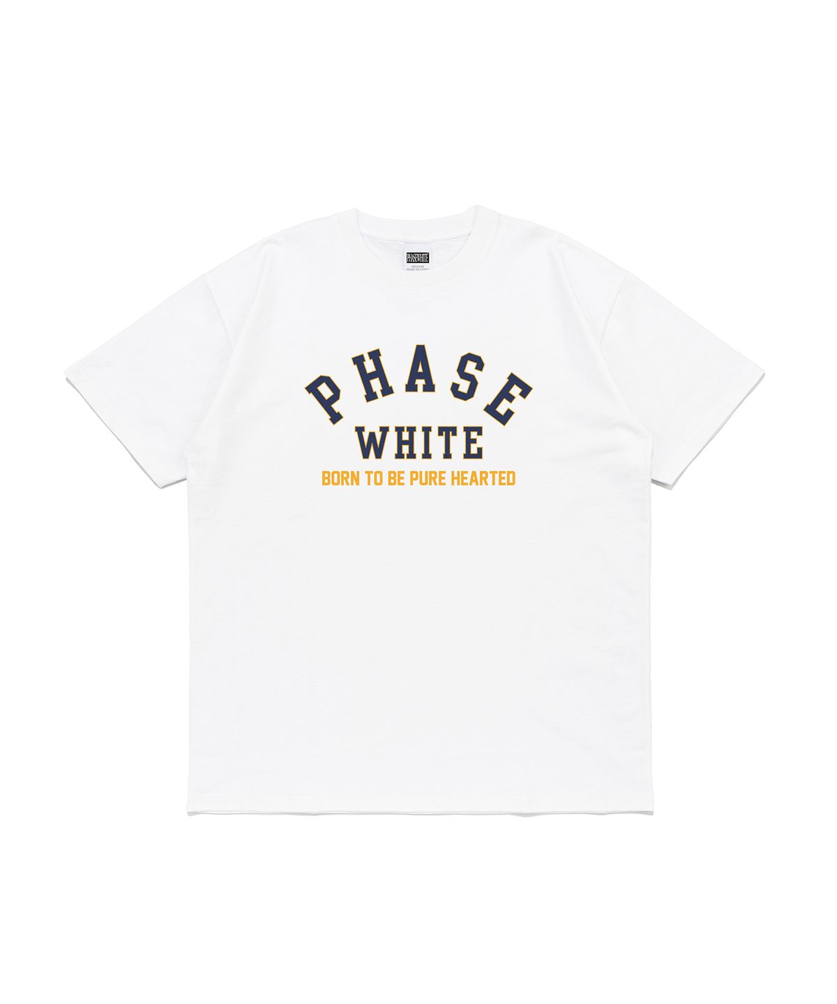 페이즈화이트(PHASEWHITE) [PHASE_3] PW COLLEGE TEE_WHITE / 8802026-ST08