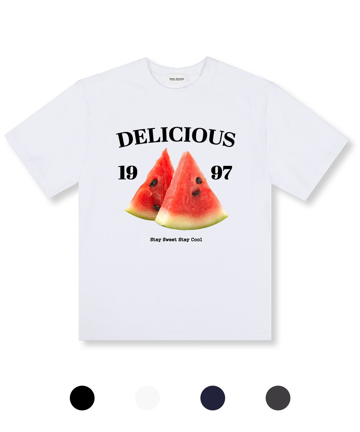유니온가먼츠(UNION GARMENTS) 워터멜론 오버핏 반팔 티셔츠 4COLOR