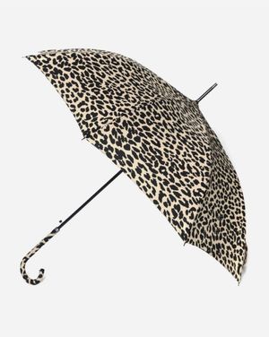 1101 레오파드 패턴 곡자 그립 경량 자동 장우산