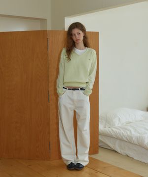 ANC WIDE DENIM JEANS_WHITE