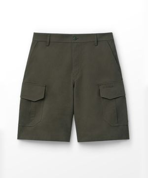 코튼 혼방 카고 쇼츠 _Dark Brown
