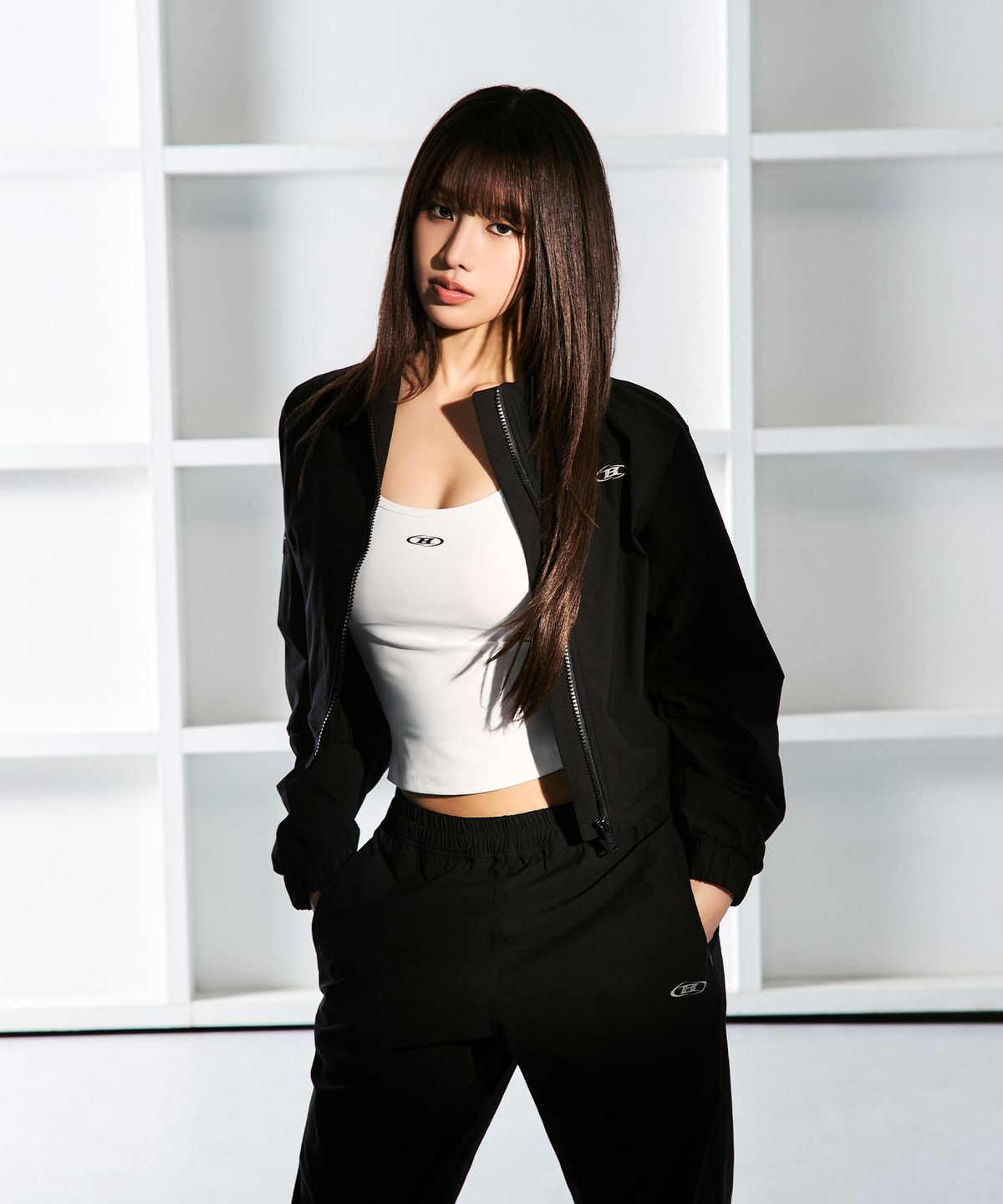 본투윈(BORN TO WIN) W STRETCH VENTILATION JACKET [BLACK]
