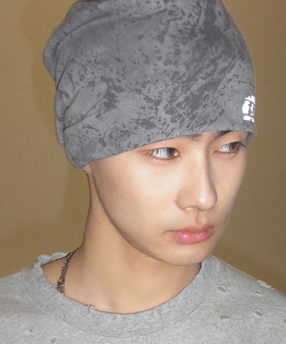 엔드릭스(EDLIX) Marble Dot Logo Reflect Cotton Beanie (Charcoal)