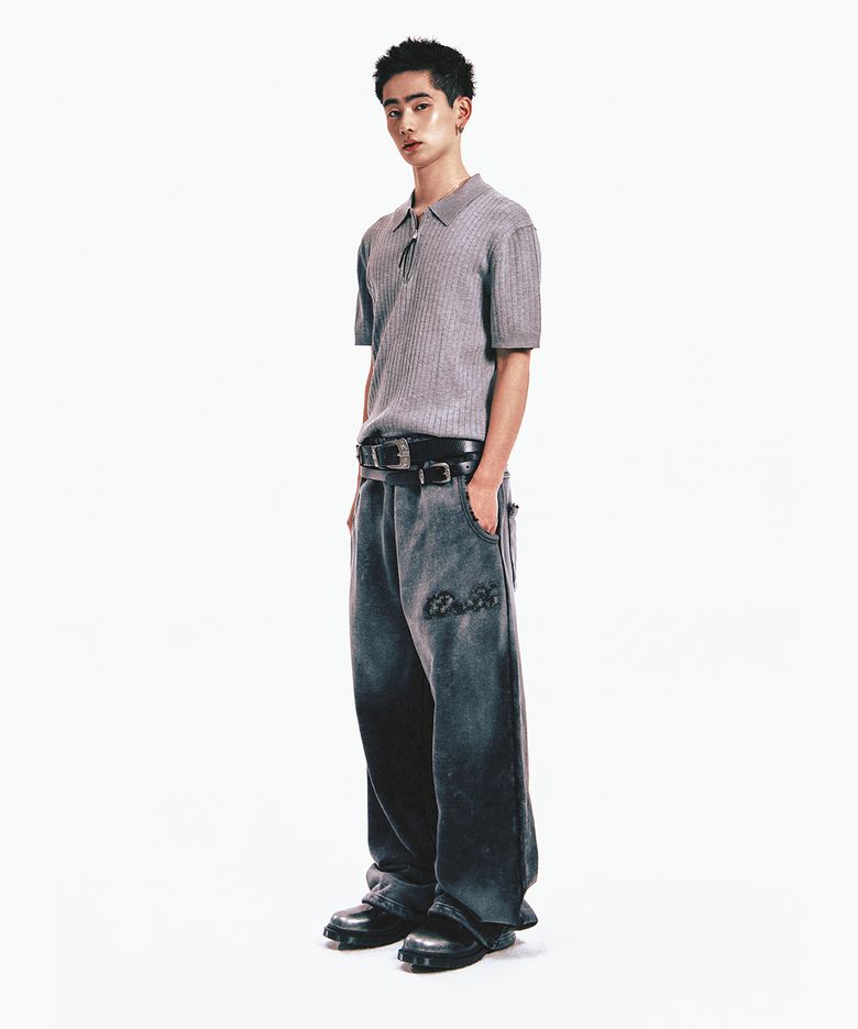 Space Gradient Fade Sweat pants (Black)