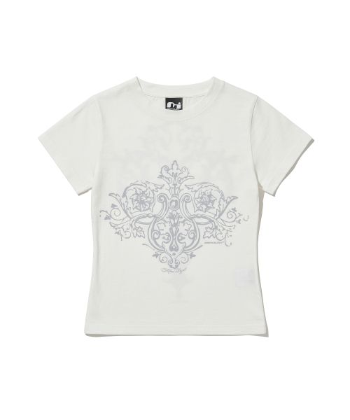 럽주 X MEENOBJECT Antique Print Slim T-Shirts