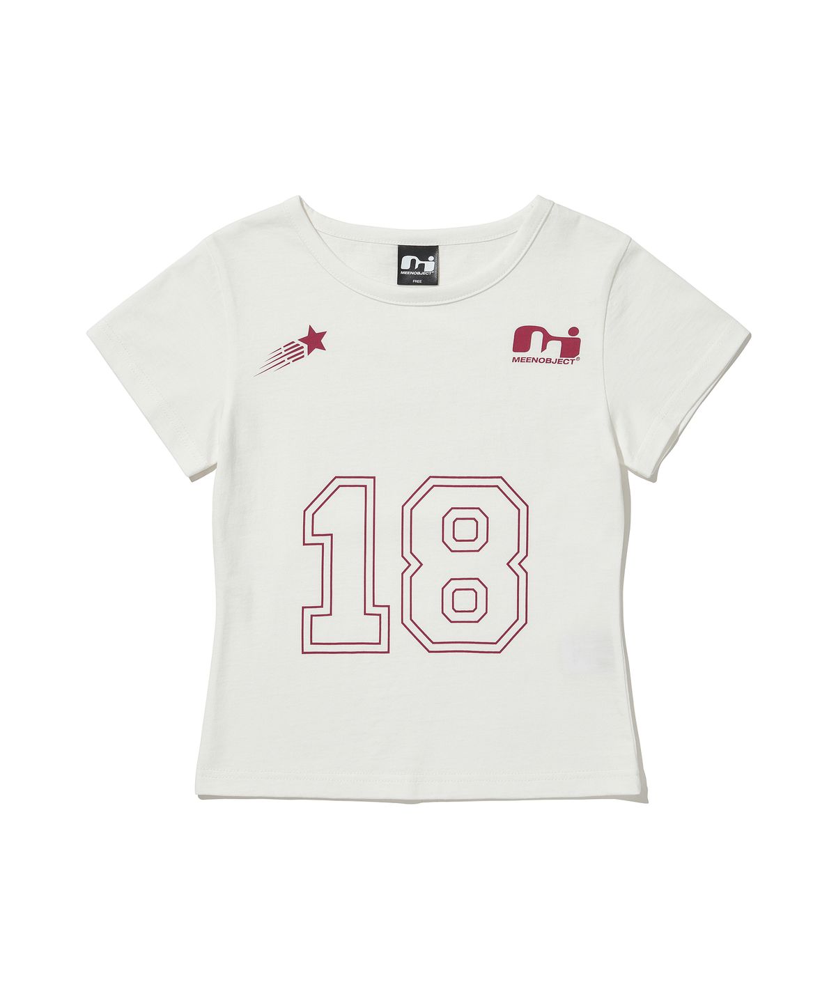 민 오브젝트(MEEN OBJECT) 채원 X MEENOBJECT Numbering Slim T-Shirts