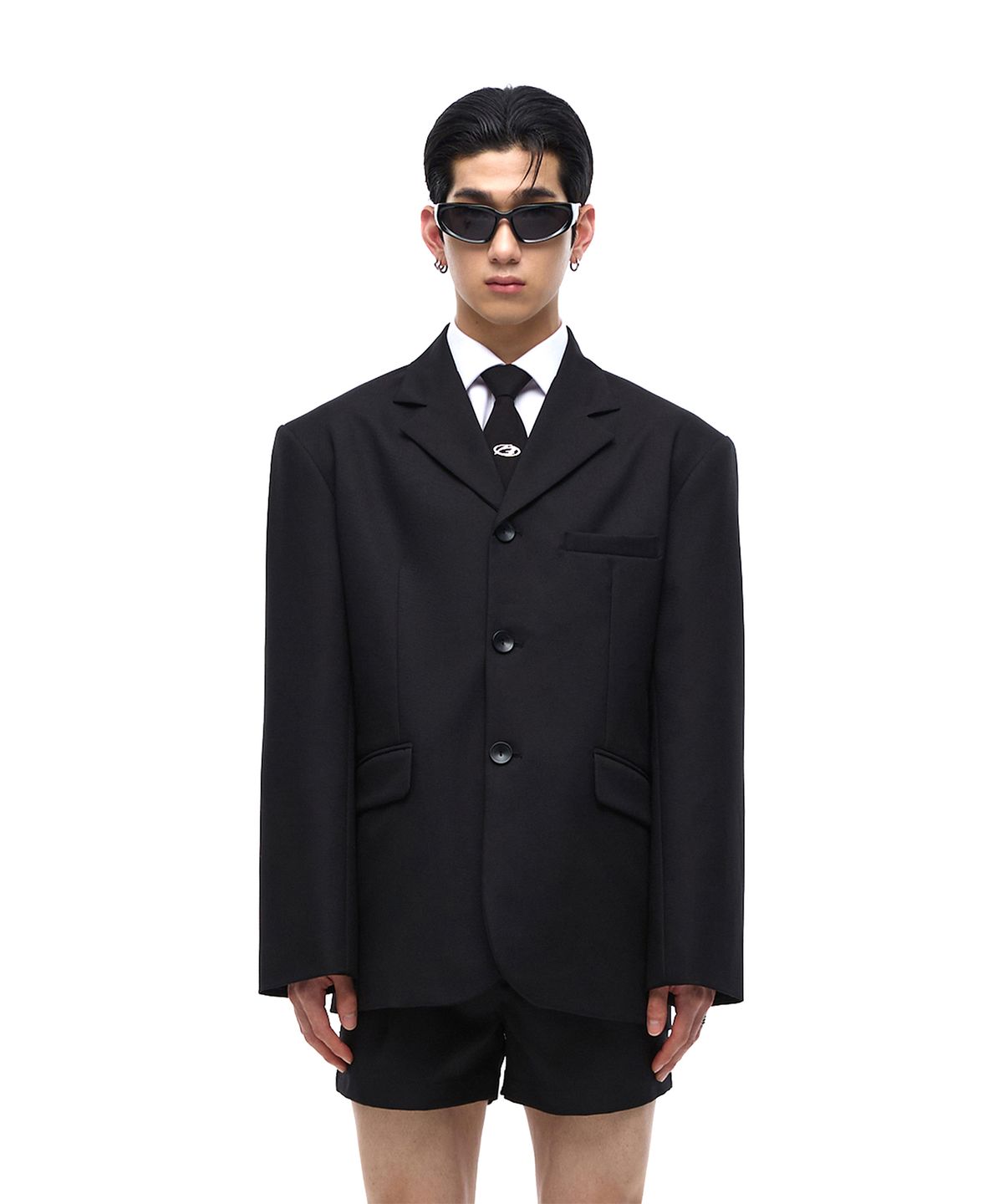 모어댄블랙(MORE THAN BLACK) LOGO DADDY JACKET TIE SET