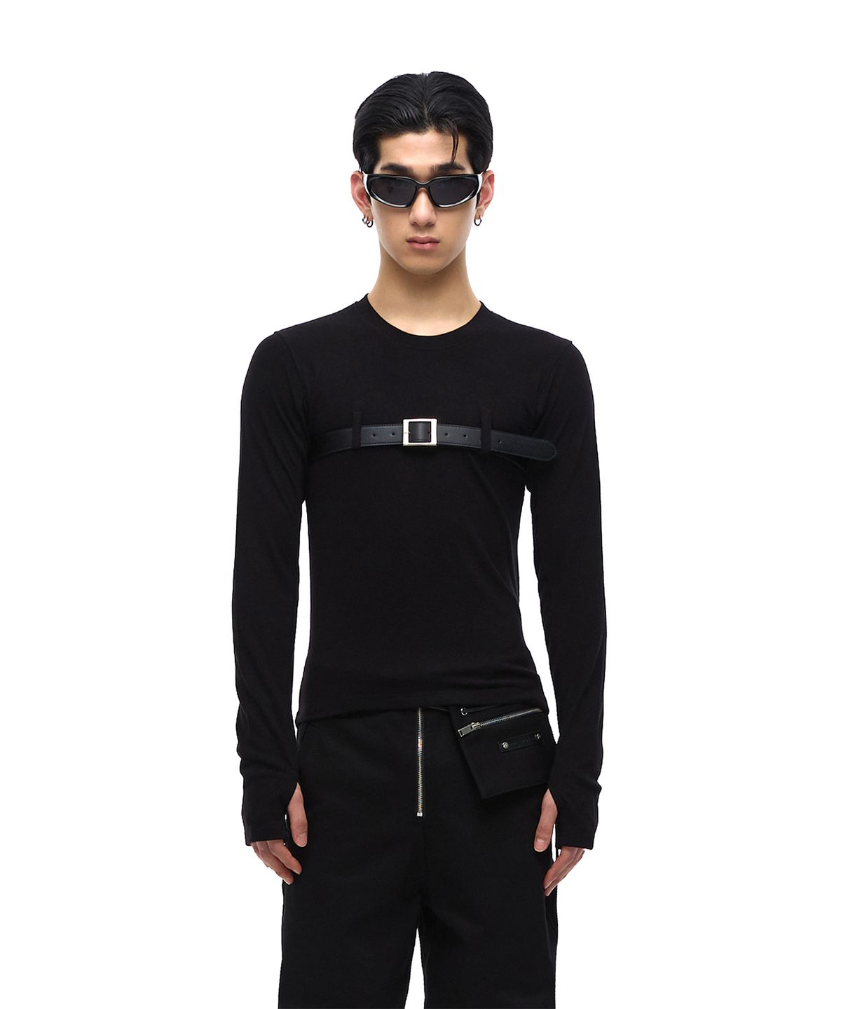 모어댄블랙(MORE THAN BLACK) BELT LONG SLEEVE