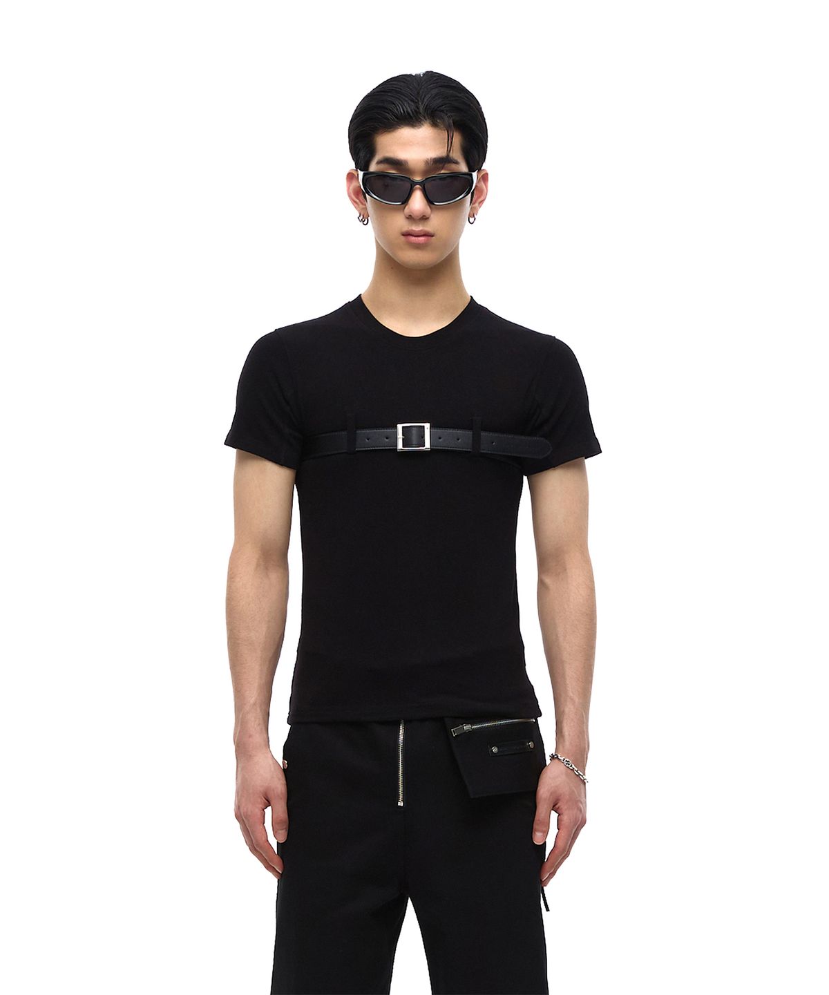 모어댄블랙(MORE THAN BLACK) BELT HALF SLEEVE