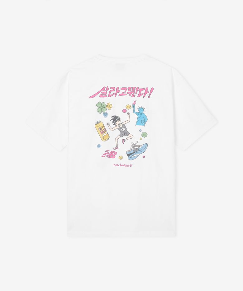 NBNEG21463 / UNI 살라고뛴다 픽토그램 반팔티 (WHITE)