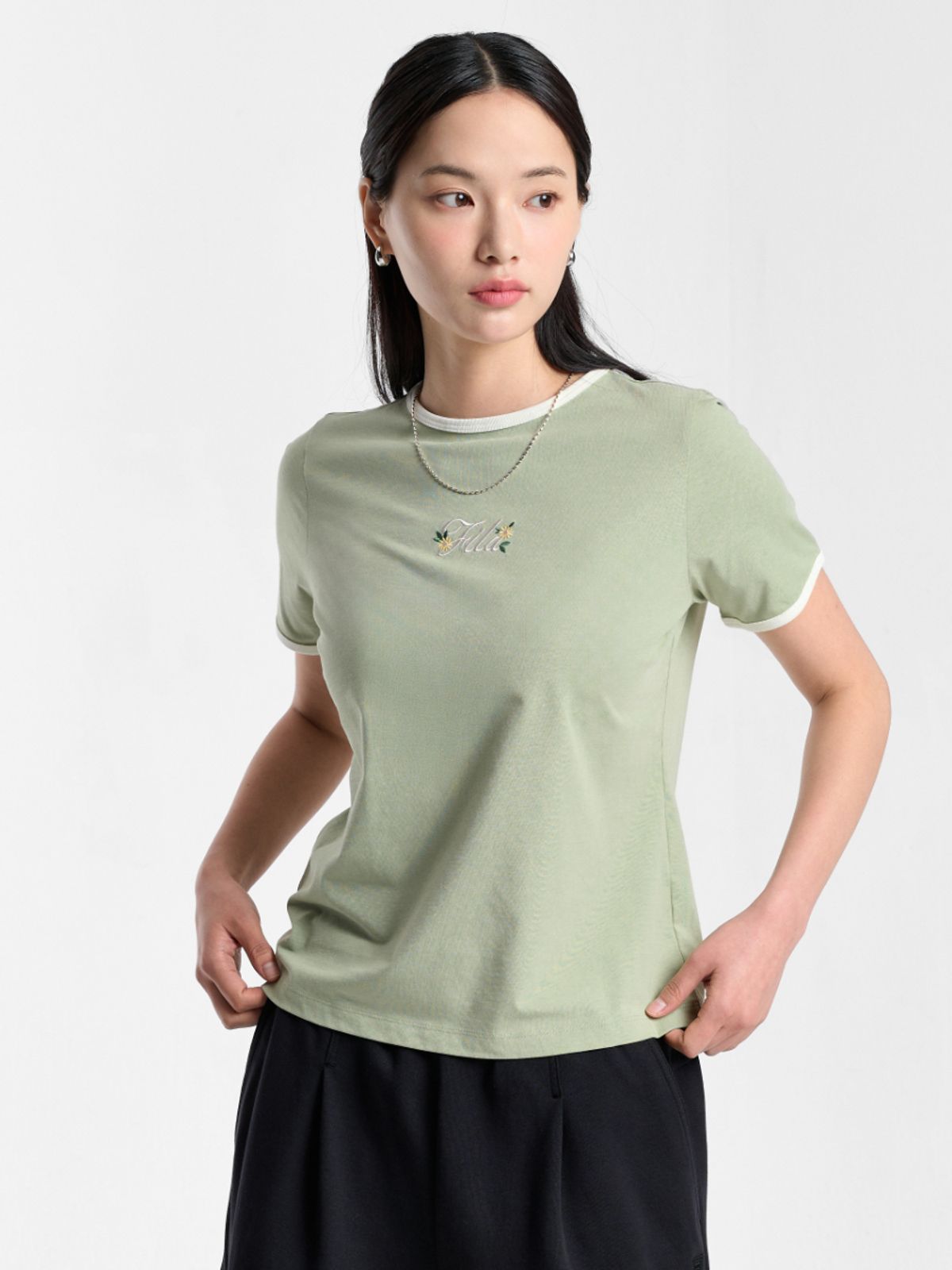 휠라(FILA) Coldwave+ 링거 변형로고 반팔티(FS262RS01F005360)