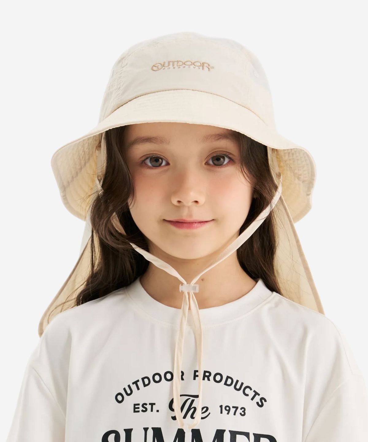 아웃도어 프로덕츠 키즈(OUTDOOR PRODUCTS KIDS) 썸머 넥커버 버킷햇 (아이보리) OD260AAC01_IVY