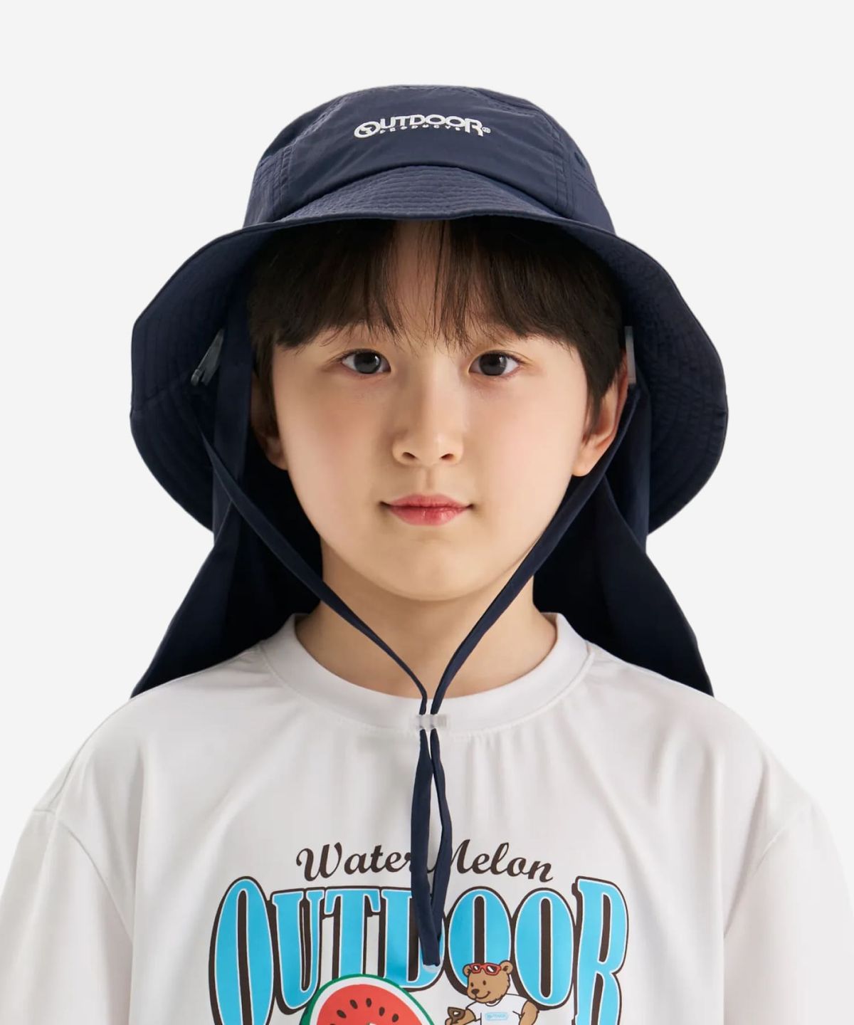 아웃도어 프로덕츠 키즈(OUTDOOR PRODUCTS KIDS) 썸머 넥커버 버킷햇 (네이비) OD260AAC01_NVY