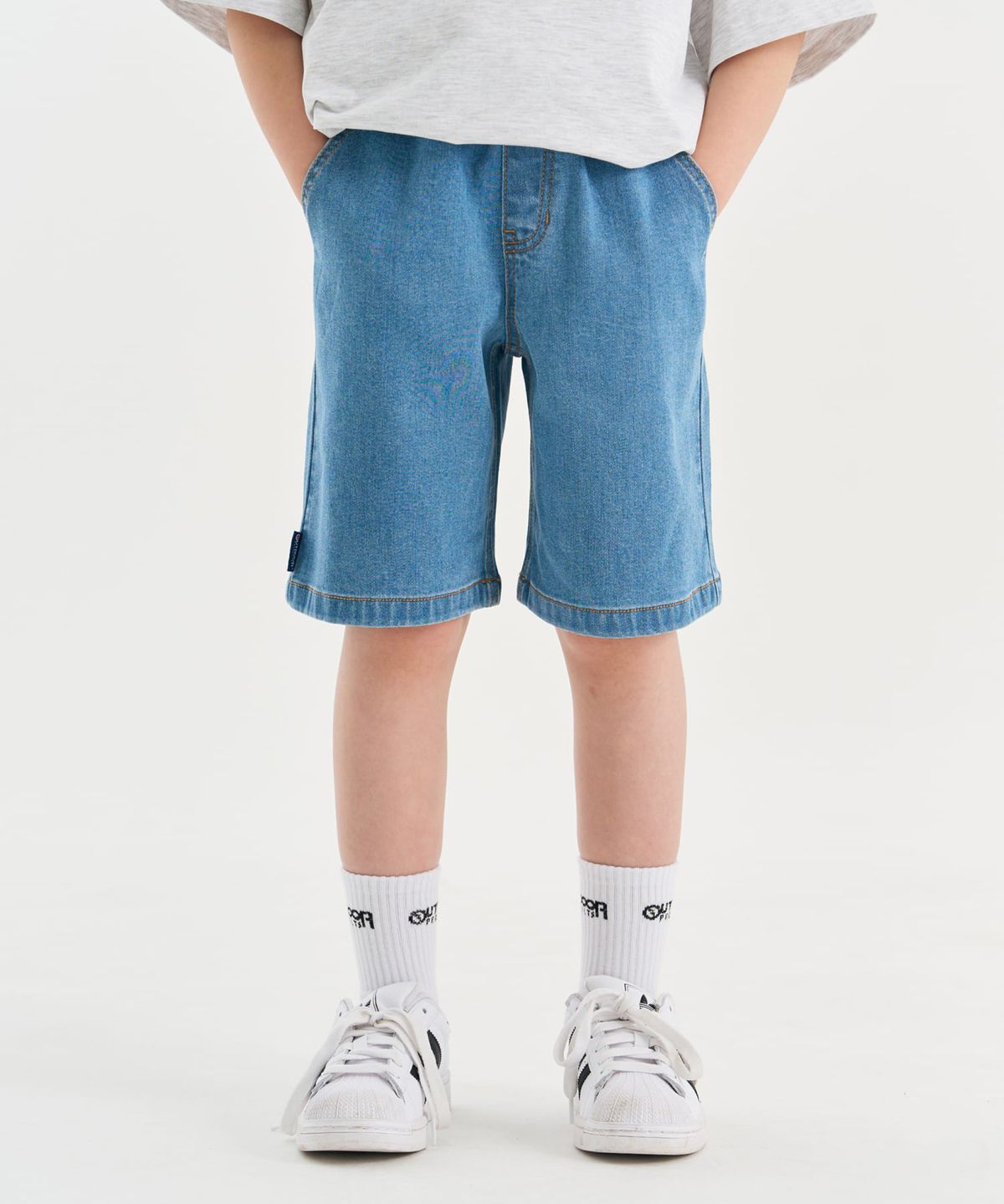 아웃도어 프로덕츠 키즈(OUTDOOR PRODUCTS KIDS) 베이직 데님 쇼츠 (블루) OD262BDP14_BLU