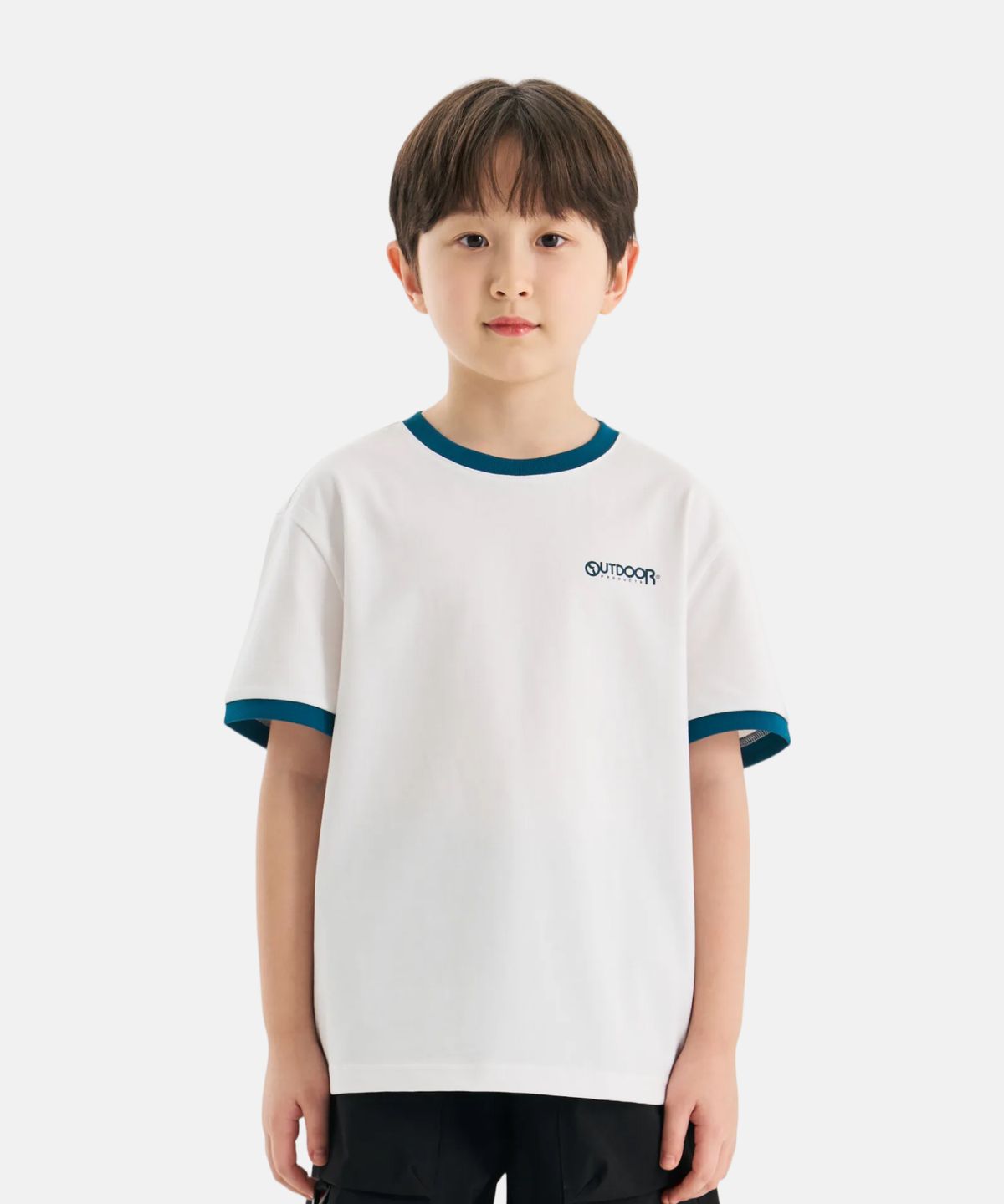 아웃도어 프로덕츠 키즈(OUTDOOR PRODUCTS KIDS) 링거 백 그래픽 반팔 티셔츠 (오프 화이트) OD262ISS13_OWH