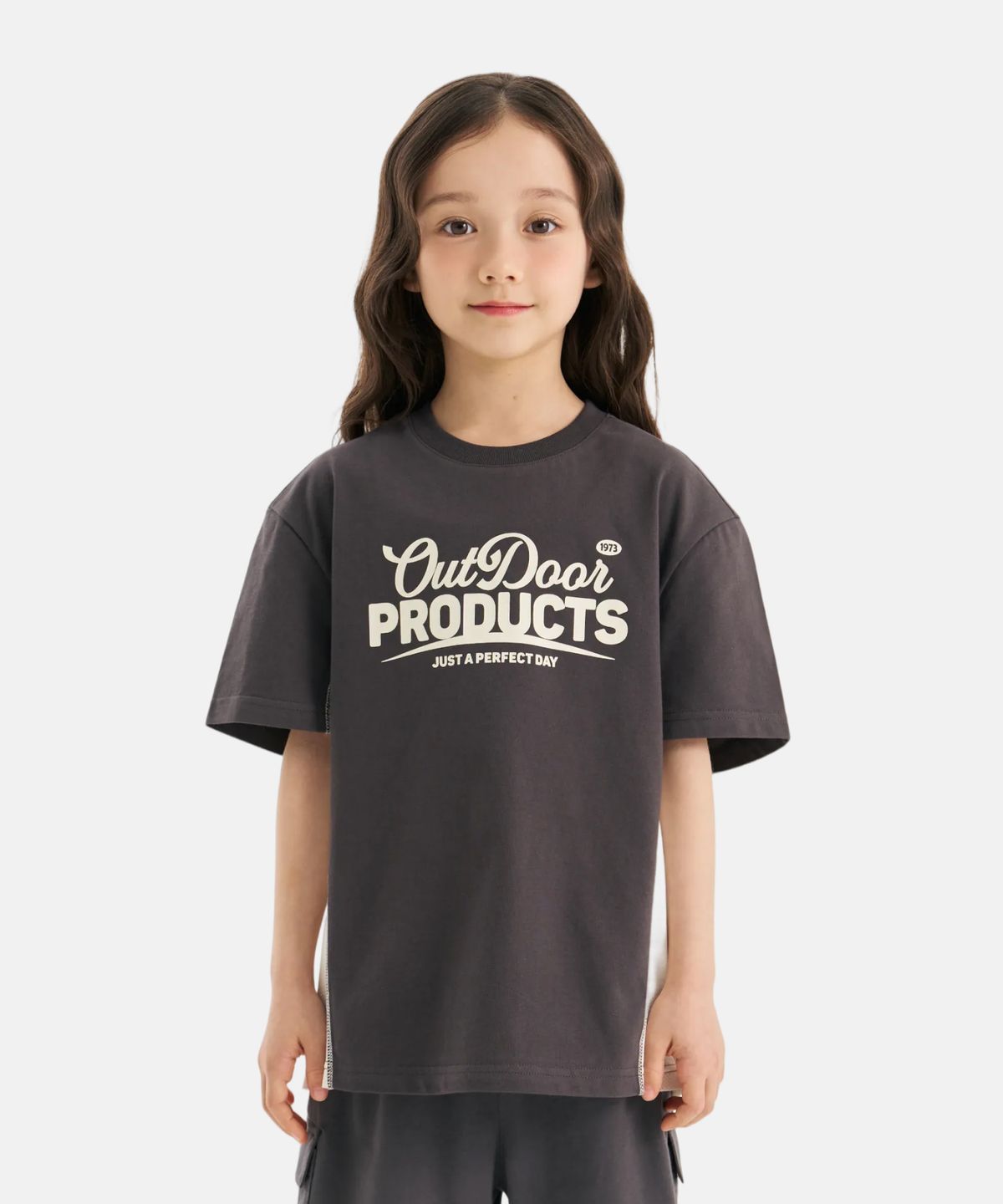 아웃도어 프로덕츠 키즈(OUTDOOR PRODUCTS KIDS) 메쉬 매치 반팔 티셔츠 (딥그레이) OD262ISS14_DGY