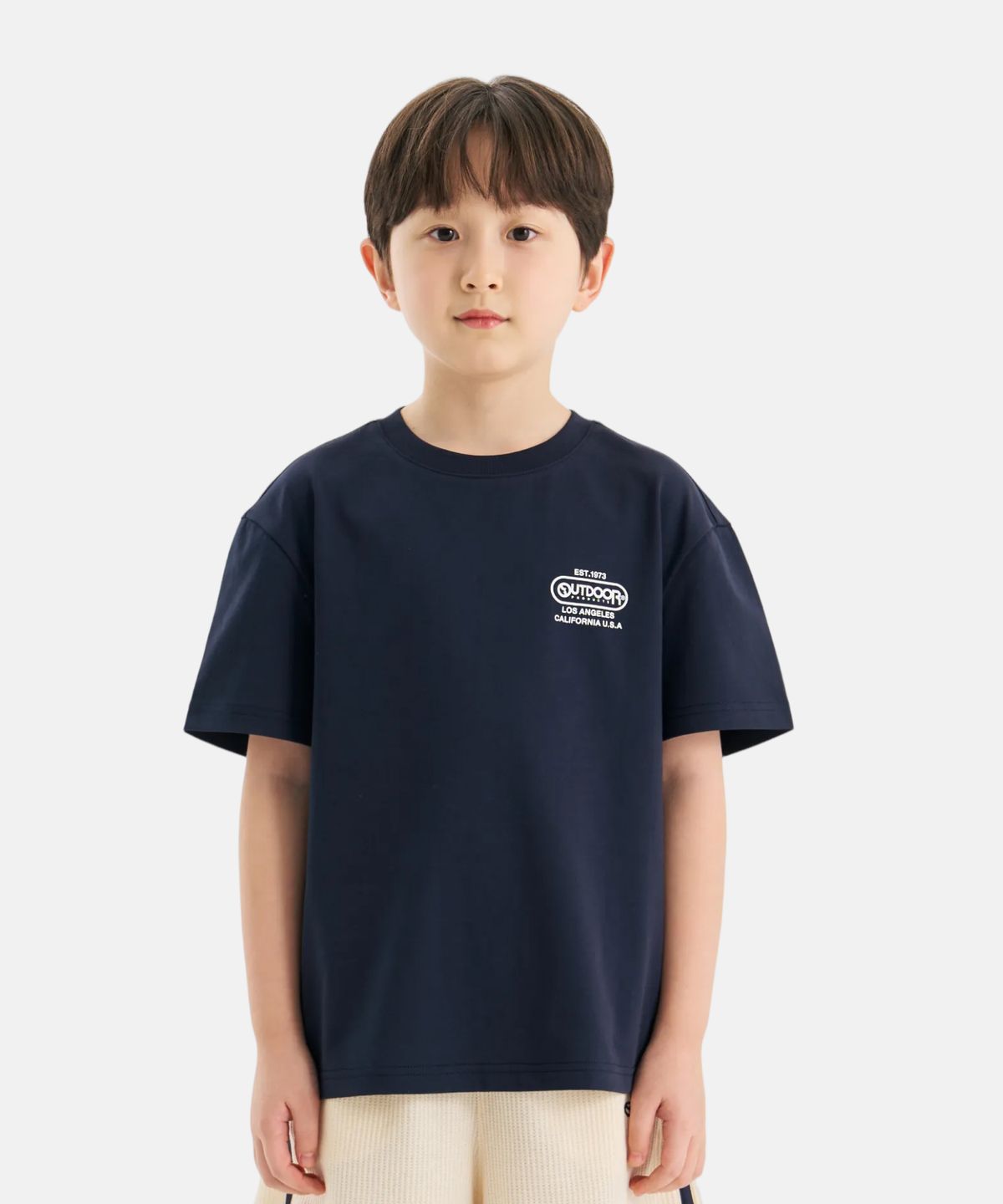 아웃도어 프로덕츠 키즈(OUTDOOR PRODUCTS KIDS) 바캉스 백 그래픽 반팔 티셔츠 (다크 네이비) OD262ISS15_DNY