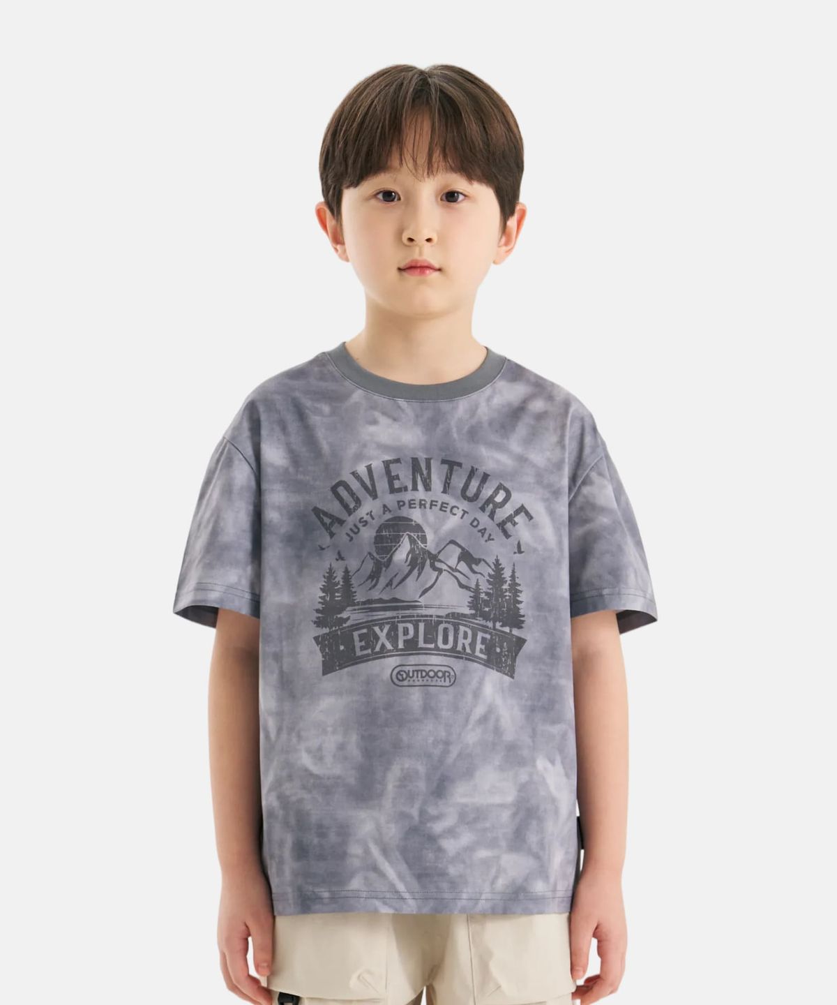 아웃도어 프로덕츠 키즈(OUTDOOR PRODUCTS KIDS) 타이다이 반팔 티셔츠 (그레이) OD262ISS20_GRY