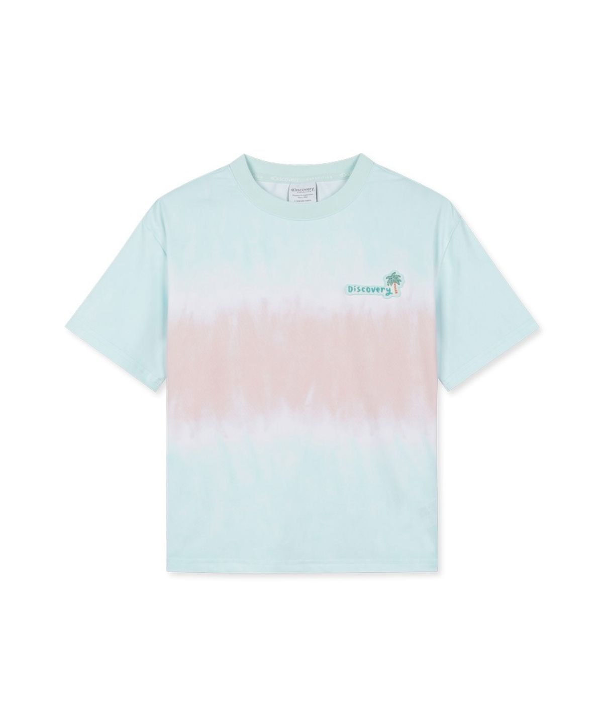 디스커버리 키즈(DISCOVERY KIDS) 키즈 핫썸머 다잉프린트 반팔티셔츠 (AQUA BLUE)