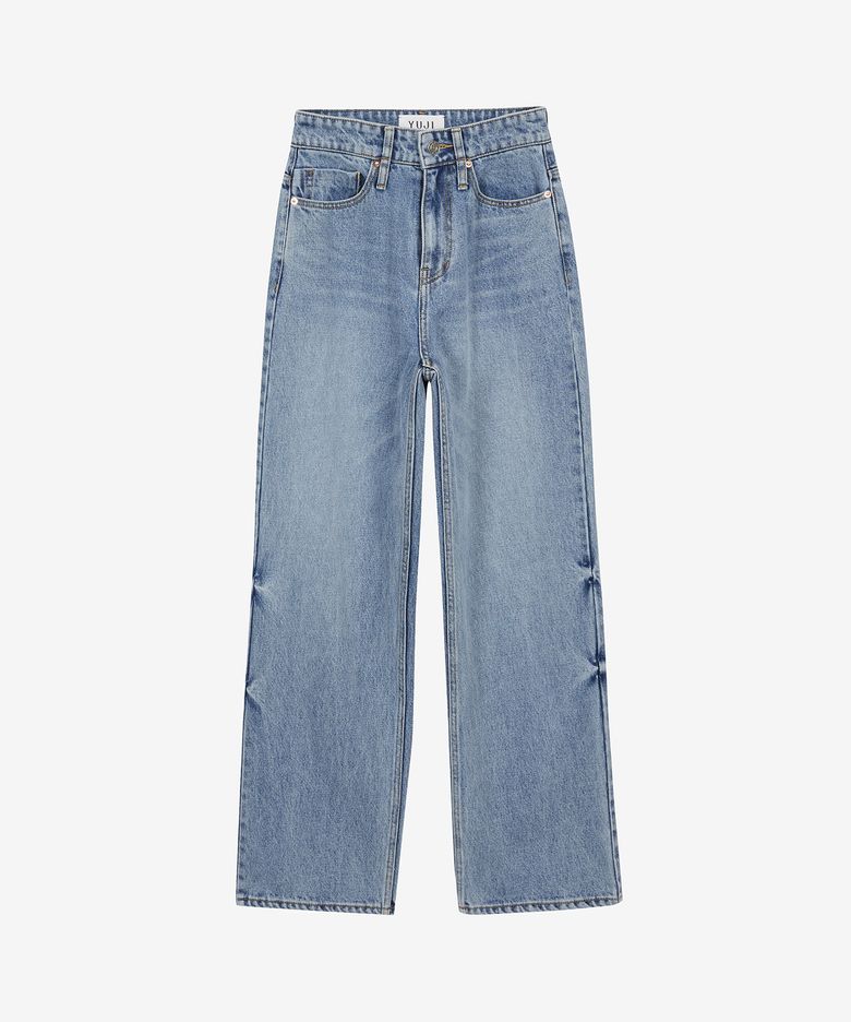 DOMINGO WASHED DENIM PANTS BLUE