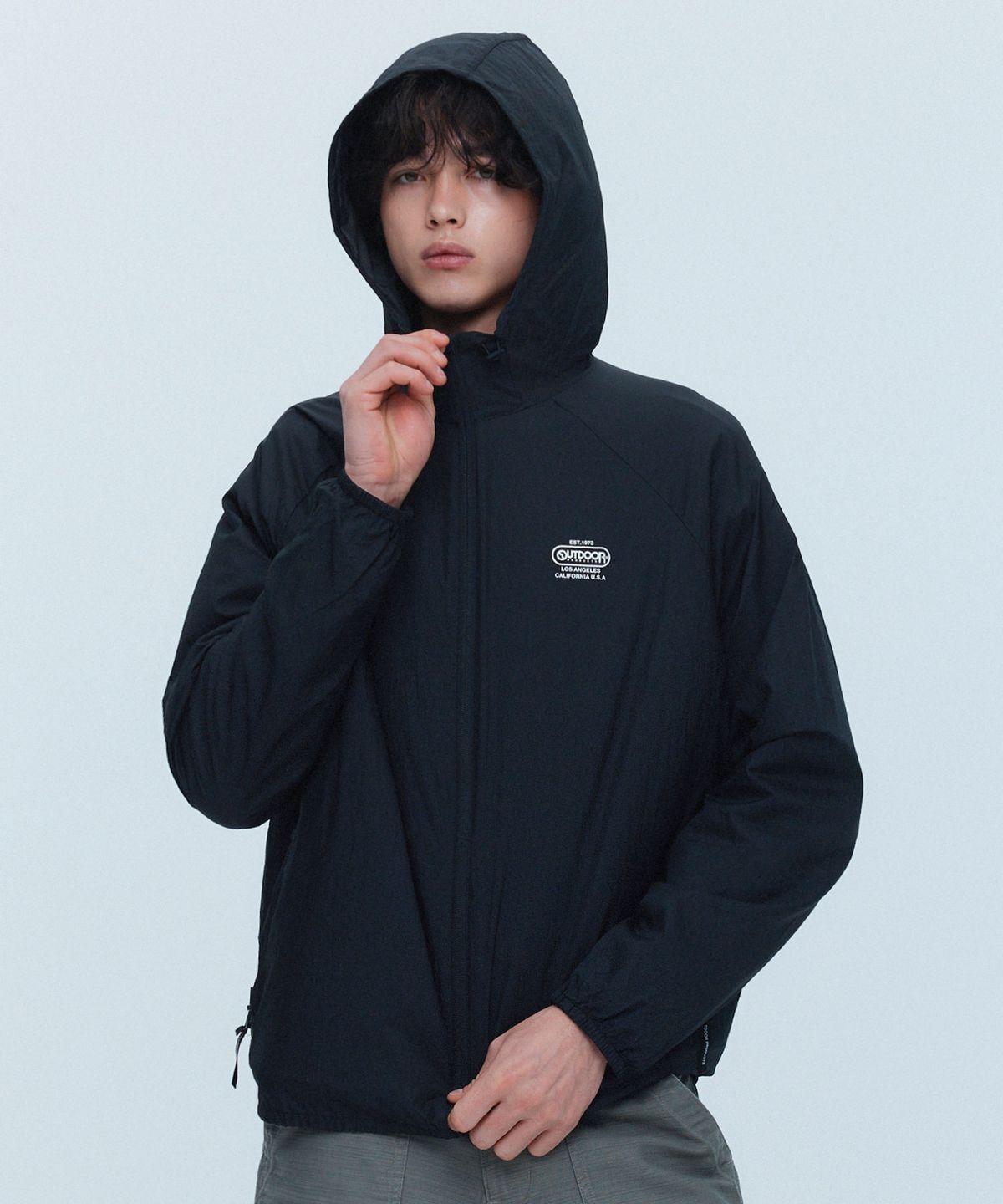 아웃도어 프로덕츠(OUTDOOR PRODUCTS) 라글란 라이트 윈드브레이커 (블랙)