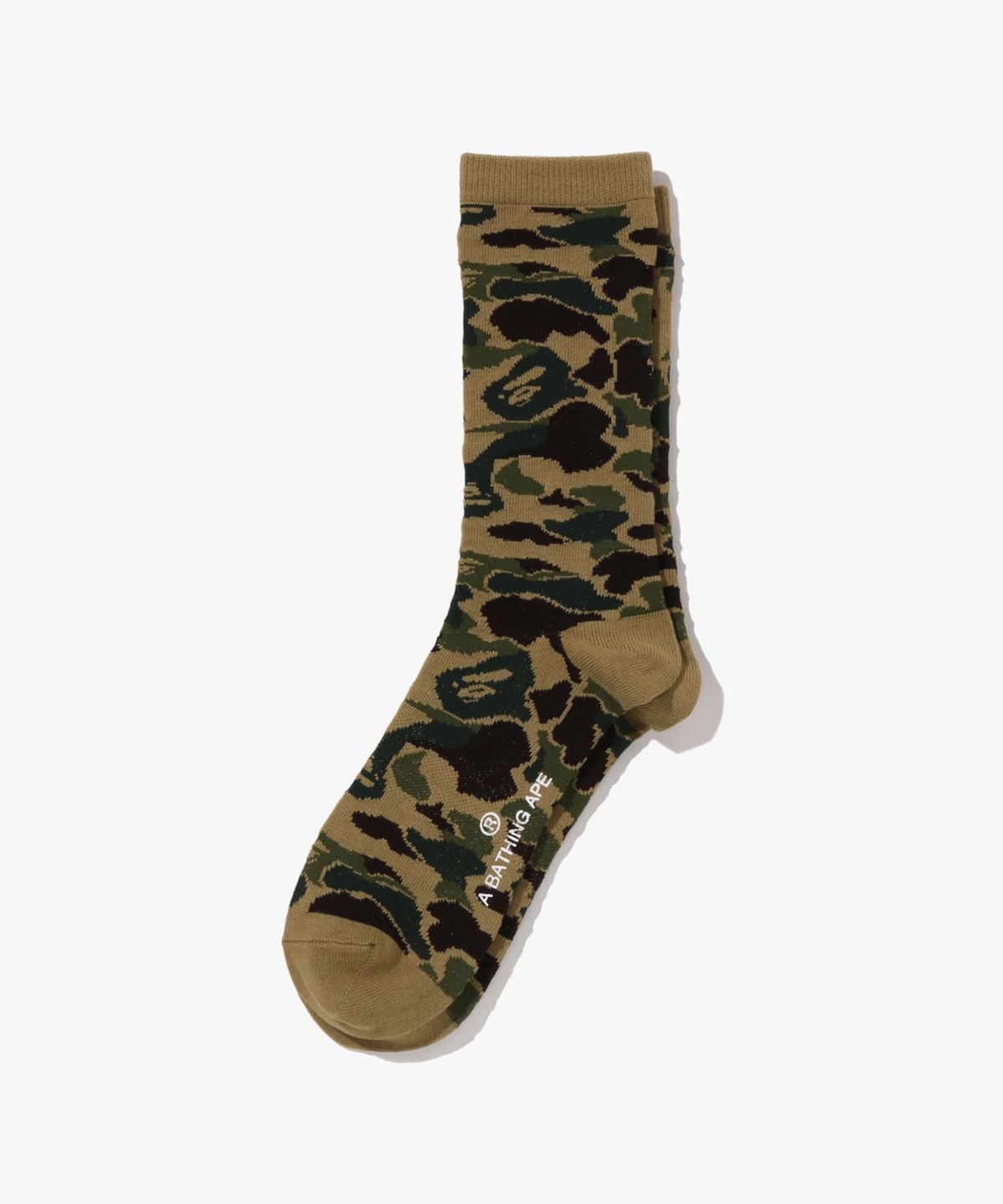 베이프(BAPE) ABC 카모 자카드 양말(M) GREEN