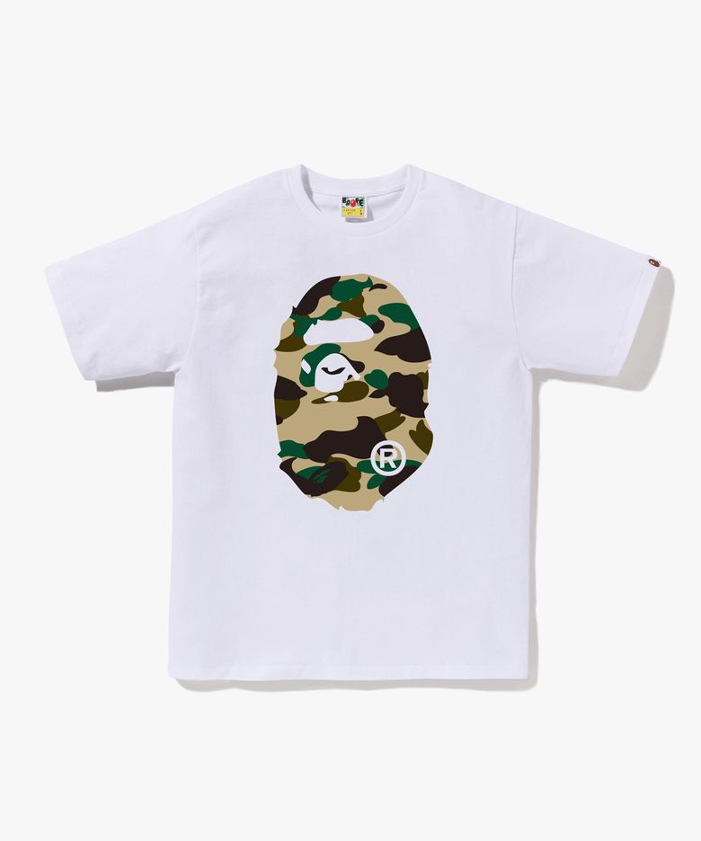 퍼스트 카모 빅 에이프 헤드 티셔츠(M) WHITE/YELLOW