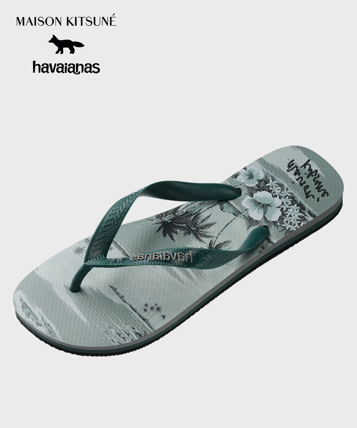 하바이아나스(HAVAIANAS) 하바이아나스 X 메종키츠네 탑 Steel Gray